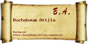 Buchsbaum Attila névjegykártya